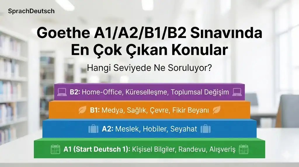 Goethe A1, A2, B1 ve B2 Sınav Konuları: Tam Liste